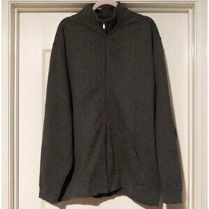 LL Bean Mens Gray Zip Sweatshirt Jacket Transitional Casual Layer XL